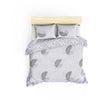 Completo letto - 1 copripiumino 220 x 240 cm + 2 federe 60 x 60 cm - 65% cotone, 35% poliestere - Grigio