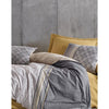 Completo letto - 1 copripiumino 220 x 240 cm + 2 federe 60 x 60 cm - 100% cotone - Grigio