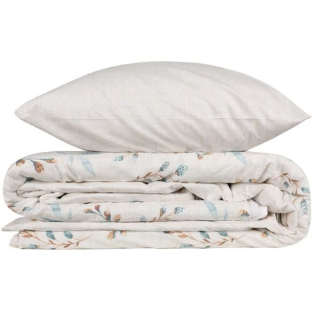 Set letto - 1 copripiumino 220 x 240 cm + 2 federe 60 x 60 cm - 100% cotone - Menta