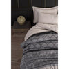Completo letto - 1 copripiumino 220 x 240 cm + 2 federe 60 x 60 cm - 65% cotone, 35% poliestere - Grigio