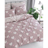 Set letto - 1 copripiumino 220 x 240 cm + 2 federe 60 x 60 cm - 65% cotone, 35% poliestere - Rosa