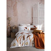 Completo letto - 1 copripiumino 220 x 240 cm + 2 federe 60 x 60 cm - 100% raso di cotone - Bianco
