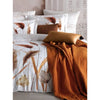 Completo letto - 1 copripiumino 220 x 240 cm + 2 federe 60 x 60 cm - 100% raso di cotone - Bianco