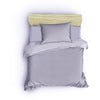 Completo letto - 1 copripiumino 220 x 240 cm + 2 federe 60 x 60 cm - 80% cotone, 20% poliestere - Grigio