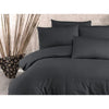 Completo letto - 1 copripiumino 220x240 cm + 2 federe 60x60 cm - 80% cotone, 20% poliestere - Antracite