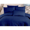 Completo letto - 1 copripiumino 220 x 240 cm + 2 federe 60 x 60 cm - 80% cotone, 20% poliestere - Blu