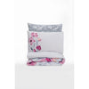 Completo letto - 1 copripiumino 220 x 240 cm + 2 federe 60 x 60 cm - 100% cotone - Grigio