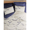Completo letto - 1 copripiumino 220 x 240 cm + 2 federe 60 x 60 cm - 100% cotone - Blu
