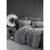 Completo letto - 1 copripiumino 220 x 240 cm + 2 federe 60 x 60 cm - 100% cotone - Grigio