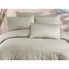 Completo letto - 1 copripiumino 220x240 cm + 2 federe 60x60 cm - 70% poliestere, 30% cotone - Cappuccino