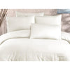 Completo letto - 1 copripiumino 220 x 240 cm + 2 federe 60 x 60 cm - 70% poliestere, 30% cotone - Crema