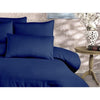 Completo letto - 1 copripiumino 220 x 240 cm + 2 federe 60 x 60 cm - 70% poliestere, 30% cotone - Blu