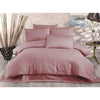 Completo letto - 1 copripiumino 220 x 240 cm + 2 federe 60 x 60 cm - 70% poliestere, 30% cotone - Cipria