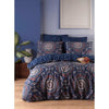 Completo letto - 1 copripiumino 220 x 240 cm + 2 federe 60 x 60 cm - 65% cotone, 35% poliestere - Blu