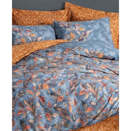 Completo letto - 1 copripiumino 220 x 240 cm + 2 federe 60 x 60 cm - 100% cotone - Senape