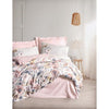 Completo letto - 1 copripiumino 220 x 240 cm + 2 federe 60 x 60 cm - 100% raso di cotone - Cipria