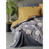 Completo letto - 1 copripiumino 220 x 240 cm + 2 federe 60 x 60 cm - 100% cotone - Grigio