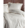 Completo letto - 1 copripiumino 220 x 240 cm + 2 federe 60 x 60 cm - 100% raso di cotone - Ecru