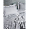 Completo letto - 1 copripiumino 220 x 240 cm + 2 federe 60 x 60 cm - 100% raso di cotone - Grigio