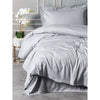 Completo letto - 1 copripiumino 220 x 240 cm + 2 federe 60 x 60 cm - 100% raso di cotone - Grigio