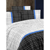 Completo letto - 1 copripiumino 220 x 240 cm + 2 federe 60 x 60 cm - 65% cotone, 35% poliestere - Bianco