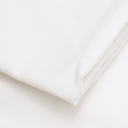 Completo letto - 1 copripiumino 220 x 240 cm + 2 federe 60 x 60 cm - 100% raso di cotone - Bianco