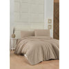 Completo letto - 1 copripiumino 220 x 240 cm + 2 federe 60 x 60 cm - 100% cotone rinforzato - Beige