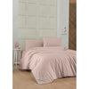 Completo letto - 1 copripiumino 220 x 240 cm + 2 federe 60 x 60 cm - 100% cotone rinforzato - Marrone