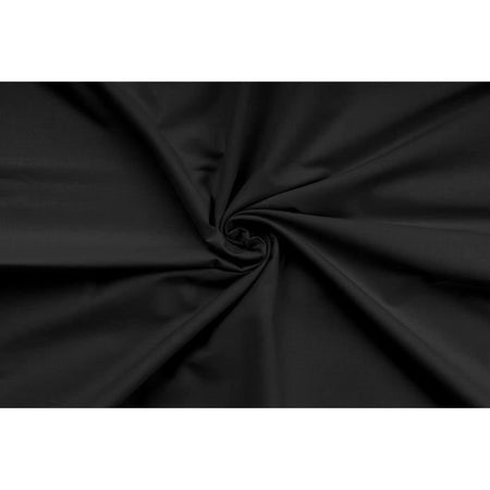 Completo letto - 1 copripiumino 220 x 240 cm + 2 federe 60 x 60 cm - 100% cotone rinforzato - Nero