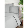 Completo letto - 1 copripiumino 220 x 240 cm + 2 federe 60 x 60 cm - 100% cotone rinforzato - Grigio