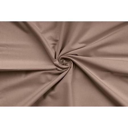 Completo letto - 1 copripiumino 220 x 240 cm + 2 federe 60 x 60 cm - 100% cotone rinforzato - Marrone