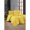 Completo letto - 1 copripiumino 220 x 240 cm + 2 federe 60 x 60 cm - 100% cotone rinforzato - Giallo