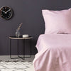 Completo letto - 1 copripiumino 220 x 240 cm + 2 federe 60 x 60 cm - 100% raso di cotone - Rosa
