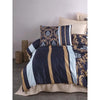 Completo letto - 1 copripiumino 220 x 240 cm + 2 federe 60 x 60 cm - 100% poliestere microsatin - Blu
