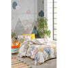 Completo letto - 1 copripiumino 220 x 240 cm + 2 federe 60 x 60 cm - 100% cotone rinforzato - Senape