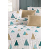 Completo letto - 1 copripiumino 220 x 240 cm + 2 federe 60 x 60 cm - 65% cotone, 35% poliestere - Bianco