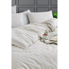 Completo letto - 1 copripiumino 220 x 240 cm + 2 federe 60 x 60 cm - 70% cotone, 30% poliestere - Beige