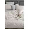 Completo letto - 1 copripiumino 220 x 240 cm + 2 federe 60 x 60 cm - 70% cotone, 30% poliestere - Beige