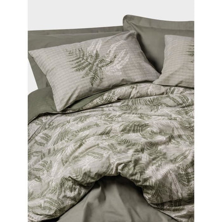 Completo letto - 1 copripiumino 220 x 240 cm + 2 federe 60 x 60 cm - 100% cotone - Cachi