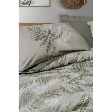 Completo letto - 1 copripiumino 220 x 240 cm + 2 federe 60 x 60 cm - 100% cotone - Cachi