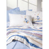 Completo letto - 1 copripiumino 220 x 240 cm + 2 federe 60 x 60 cm - 100% cotone - Blu