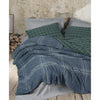 Completo letto - 1 copripiumino 220 x 240 cm + 2 federe 60 x 60 cm - 50% cotone, 50% poliestere - Blu