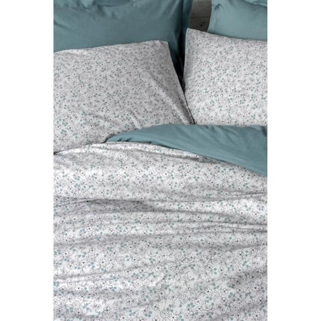 Set letto - 1 copripiumino 220 x 240 cm + 2 federe 60 x 60 cm - 100% cotone - Menta