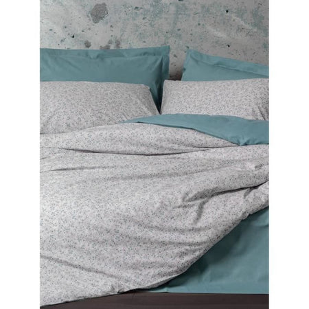Set letto - 1 copripiumino 220 x 240 cm + 2 federe 60 x 60 cm - 100% cotone - Menta
