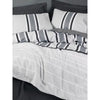 Completo letto - 1 copripiumino 220 x 240 cm + 2 federe 60 x 60 cm - 100% cotone - Antracite