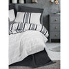 Completo letto - 1 copripiumino 220 x 240 cm + 2 federe 60 x 60 cm - 100% cotone - Antracite