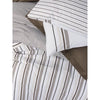 Completo letto - 1 copripiumino 220 x 240 cm + 2 federe 60 x 60 cm - 100% cotone - Marrone