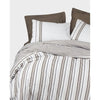 Completo letto - 1 copripiumino 220 x 240 cm + 2 federe 60 x 60 cm - 100% cotone - Marrone