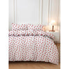 Completo letto - 1 copripiumino 220 x 240 cm + 2 federe 60 x 60 cm - 50% cotone, 50% poliestere - Rosso