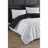 Completo letto - 1 copripiumino 220 x 240 cm + 2 federe 60 x 60 cm - 65% cotone, 35% poliestere - Bianco